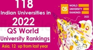 118 Indian universities in 2022 QS World University Rankings: Asia; Singapore’s NUS Tops.