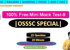 OSSSC Combined Exam Mini Mock – 09