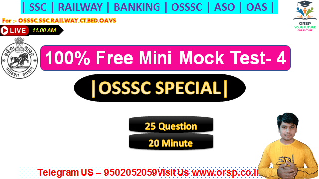 OSSSC Combined Exam Mini Mock 04