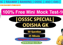 OSSSC Combined Exam Mini Mock – 10