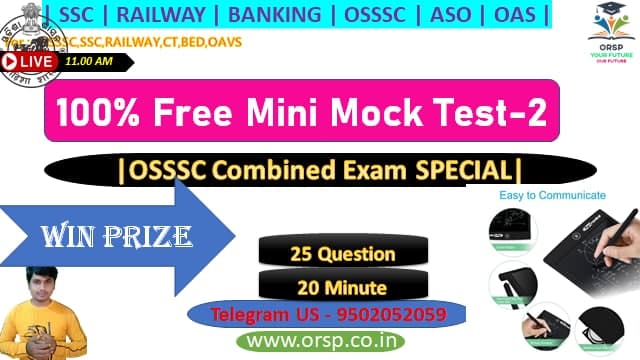 Copy - OSSSC Combined Exam Mini Mock 02